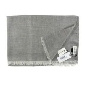 Lanvin Scarf Gray - Cashmere Silk Shawl - SALE