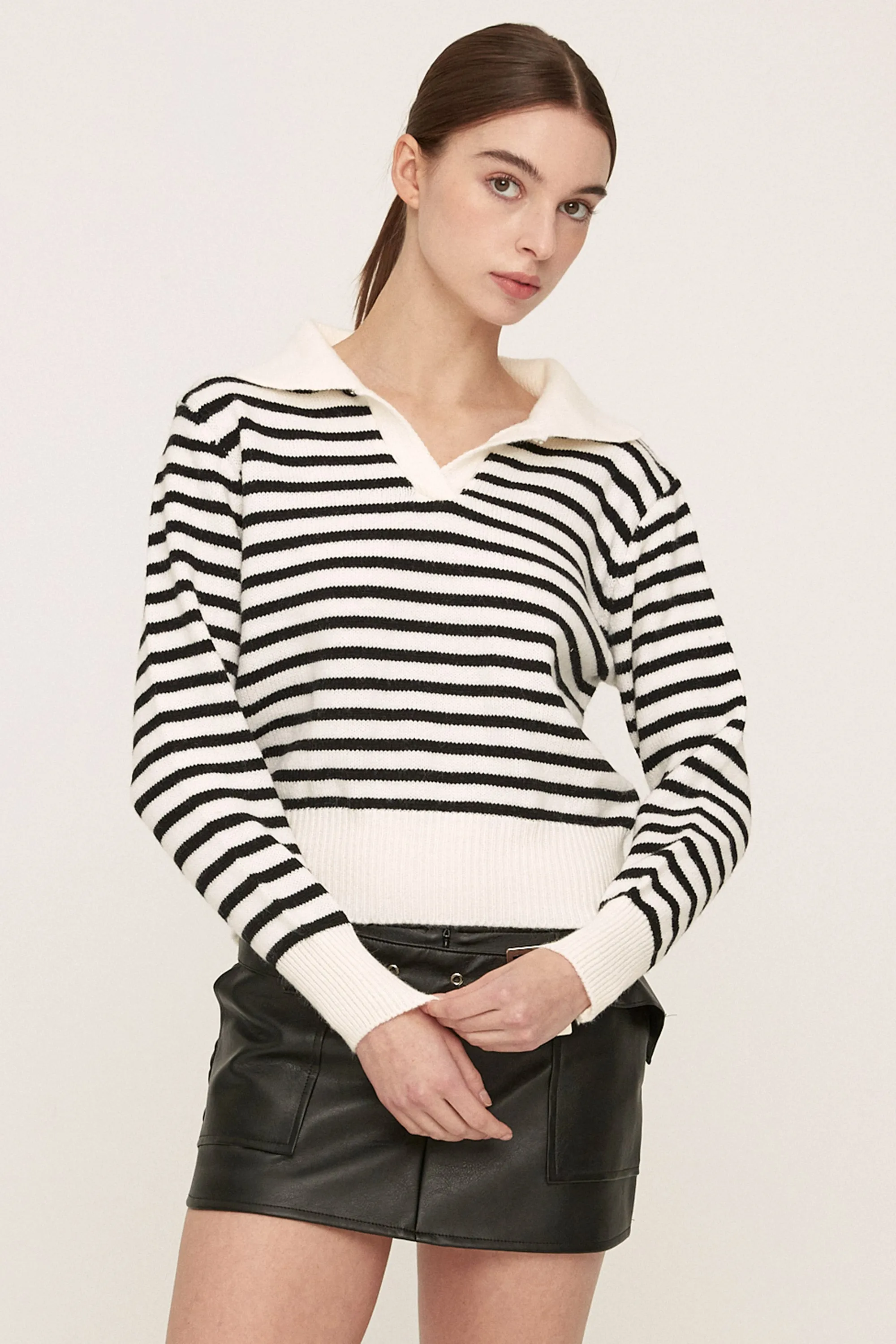 Luna Striped Knitted Top