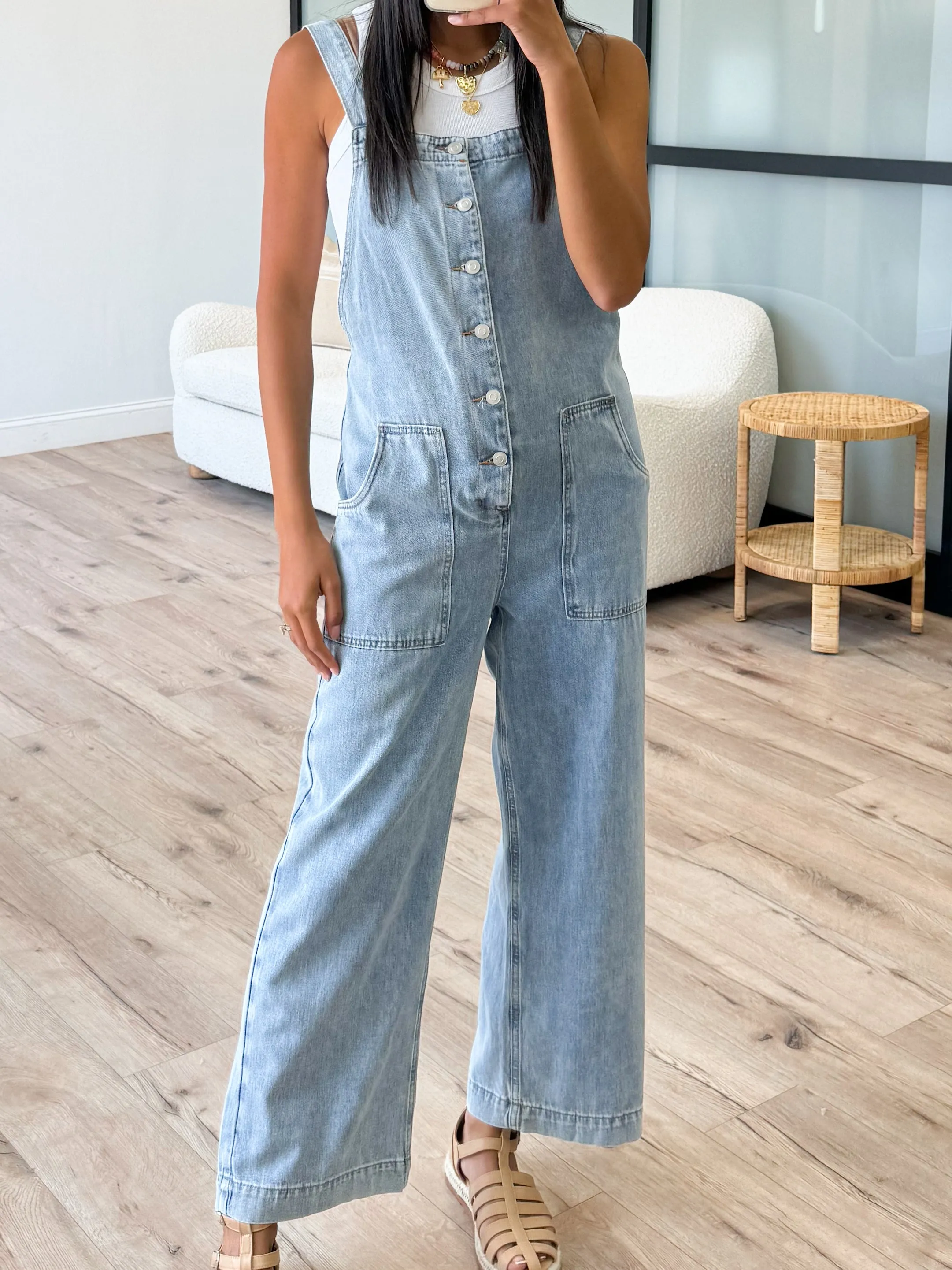 Micah Button-Down Overalls |  Plus Available