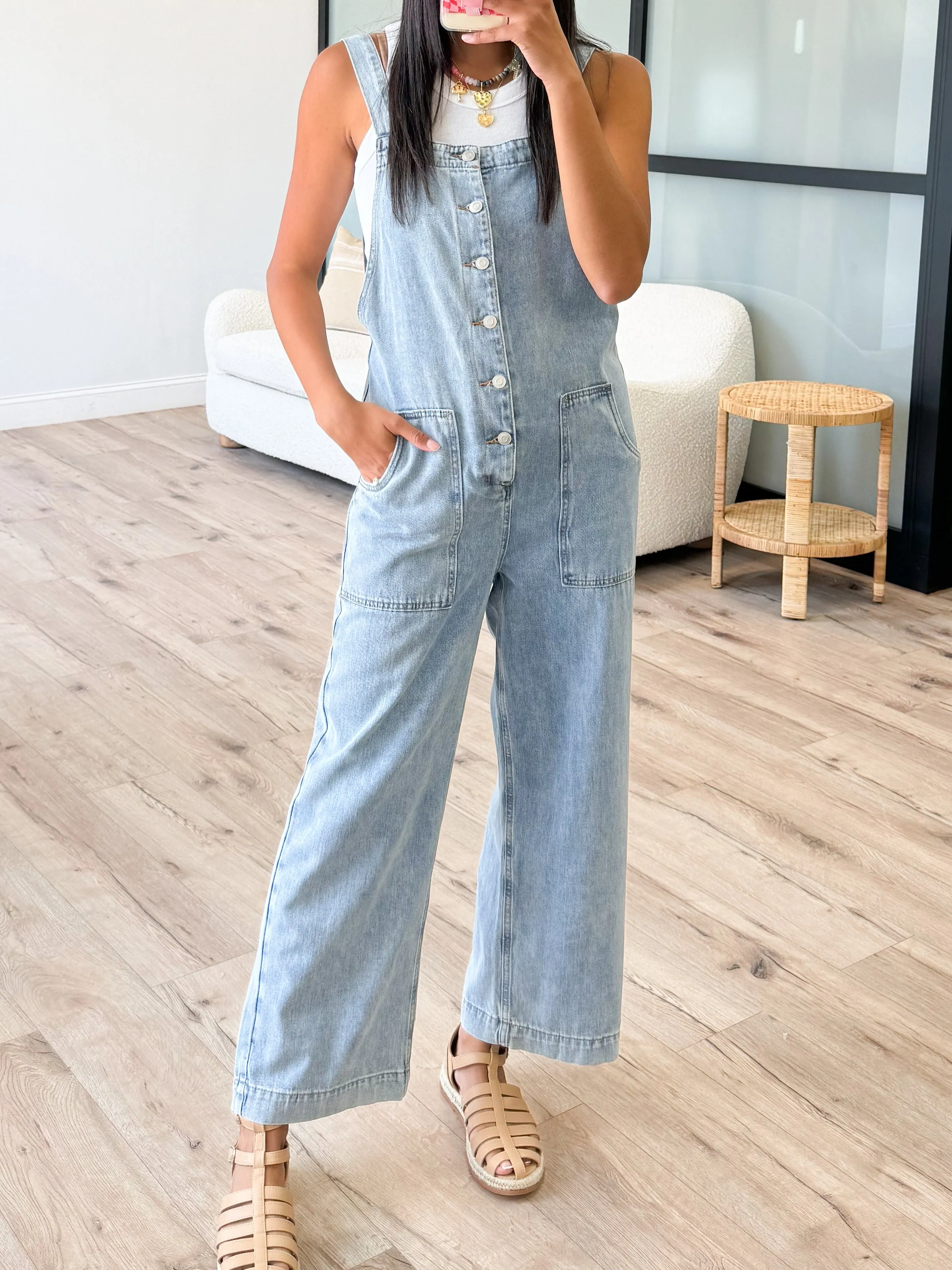 Micah Button-Down Overalls |  Plus Available