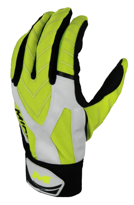 MIKEN FREAK BATTING GLOVES: MFRKBG OPTIC YELLOW