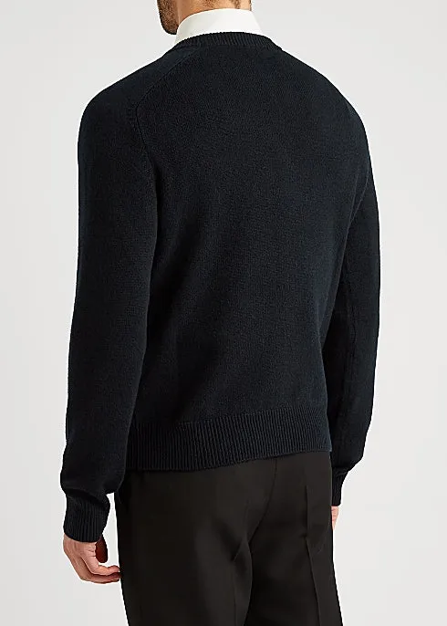 Navy cashmere jumper