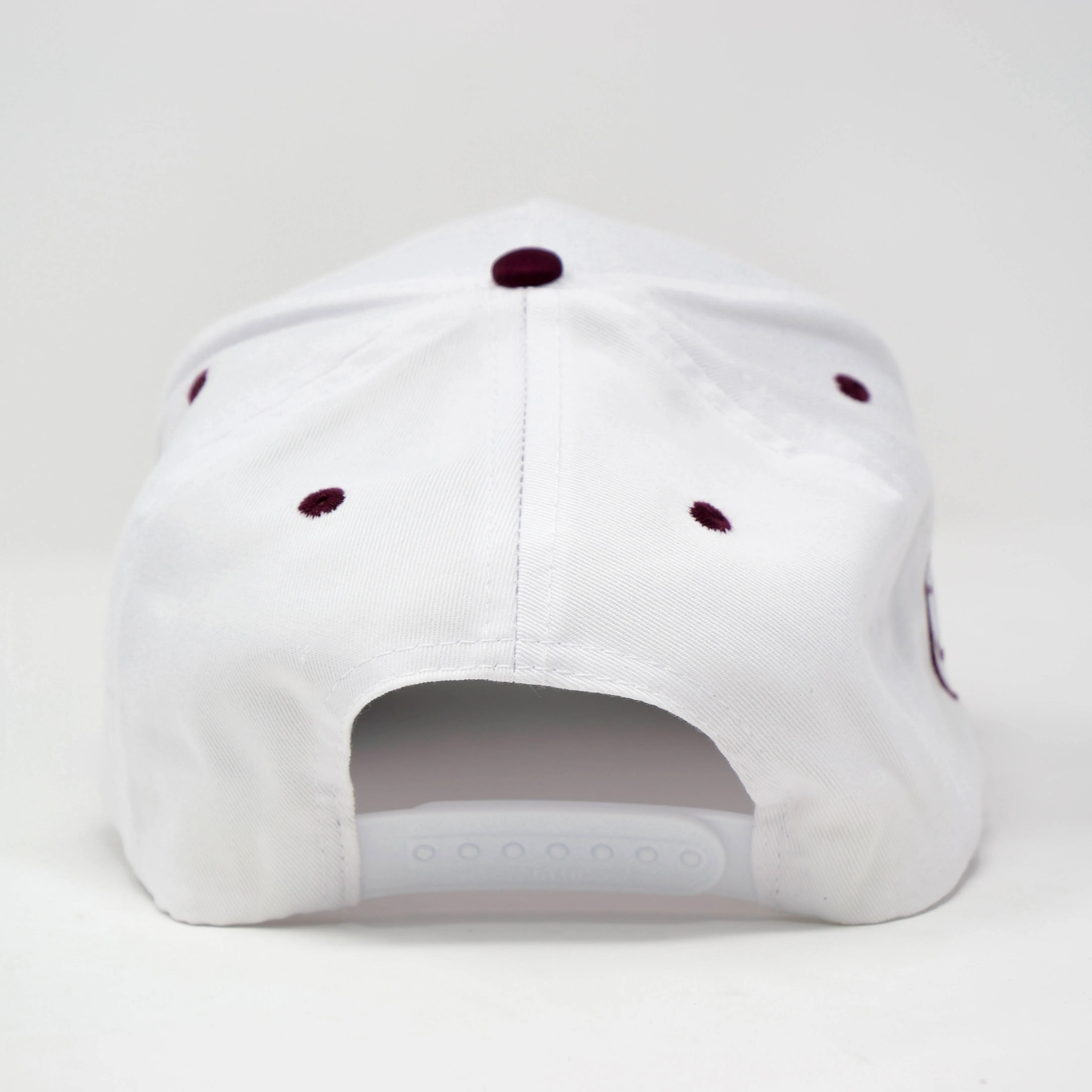 PARANOIA HAT  WHITE/BURGUNDY