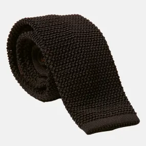 Parisi - Knitted Silk Tie - Black