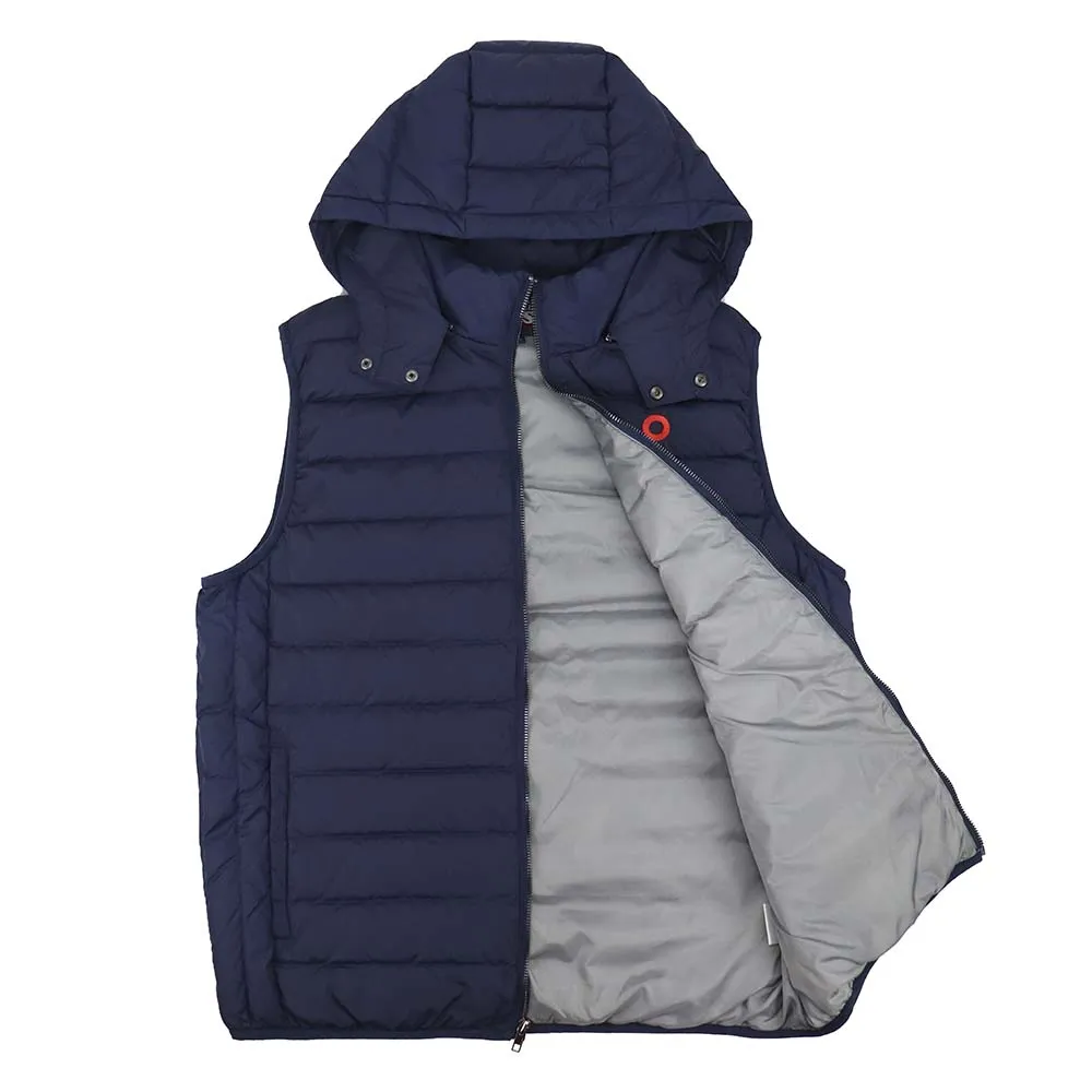 Phish | Hooded Puffer Vest |  Navy w/ Red