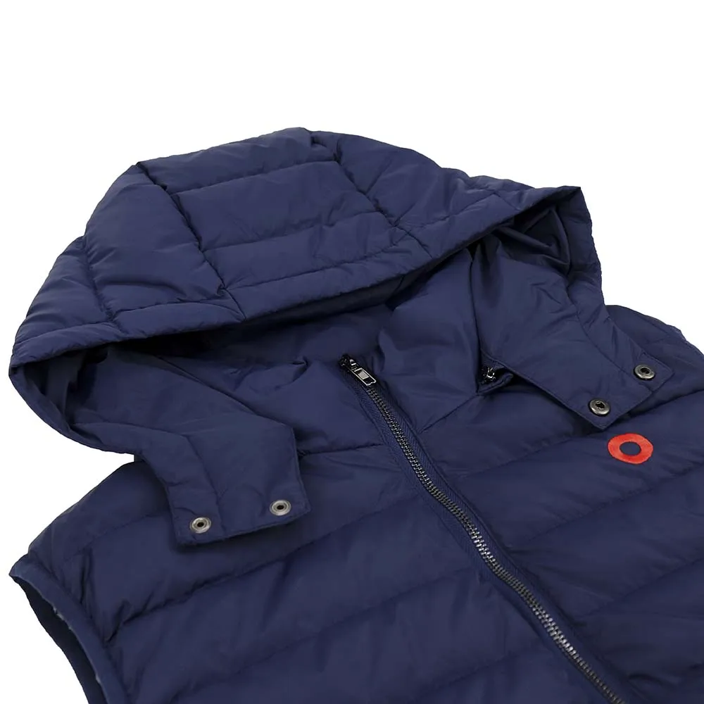 Phish | Hooded Puffer Vest |  Navy w/ Red