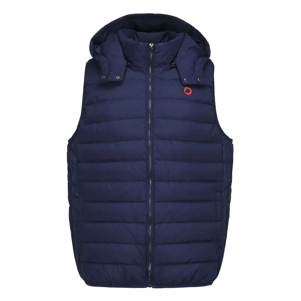 Phish | Hooded Puffer Vest |  Navy w/ Red