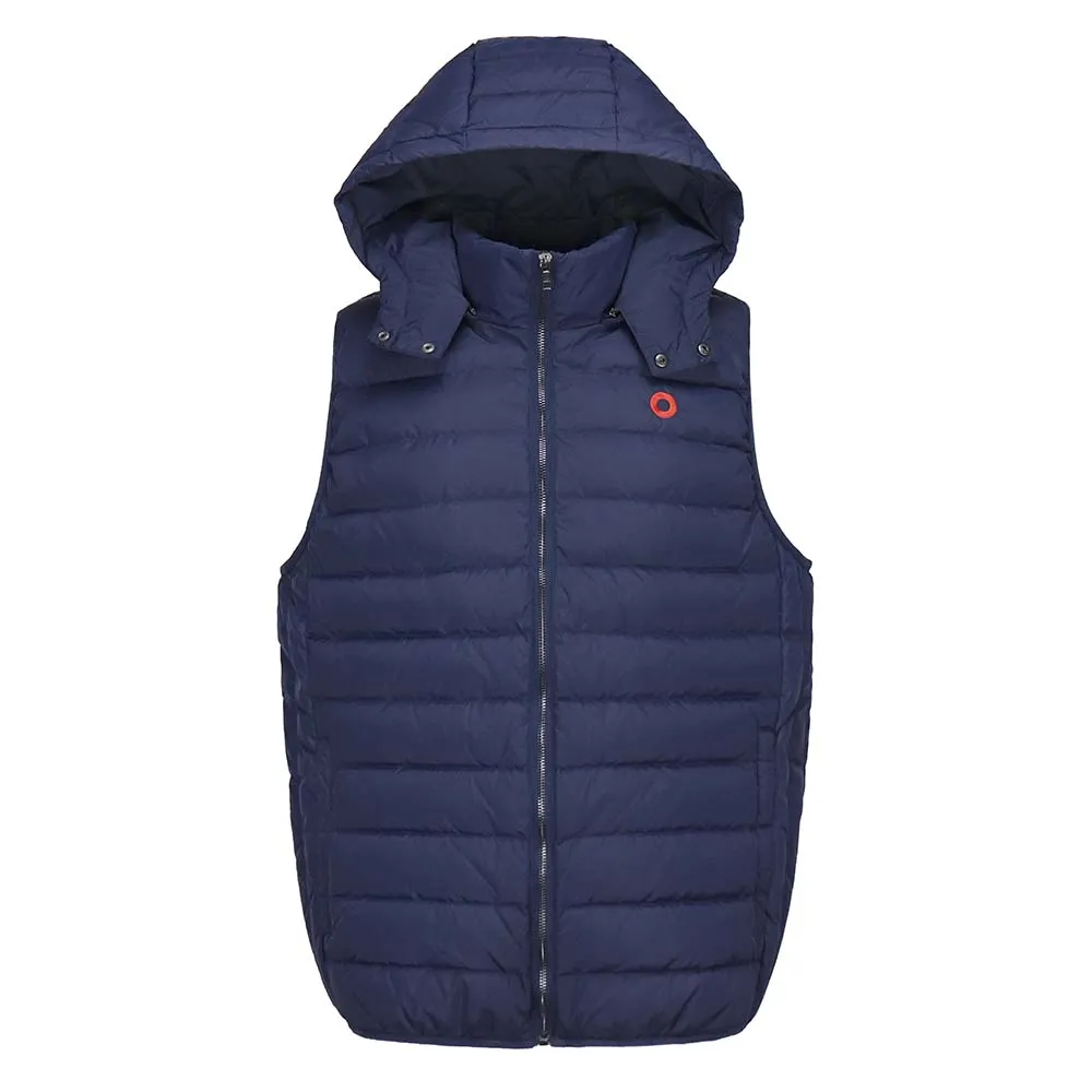 Phish | Hooded Puffer Vest |  Navy w/ Red