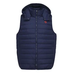 Phish | Hooded Puffer Vest |  Navy w/ Red