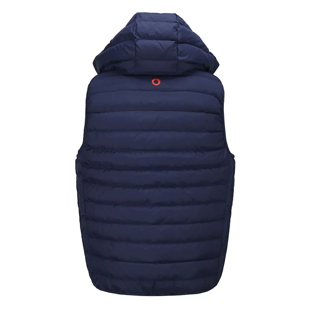 Phish | Hooded Puffer Vest |  Navy w/ Red