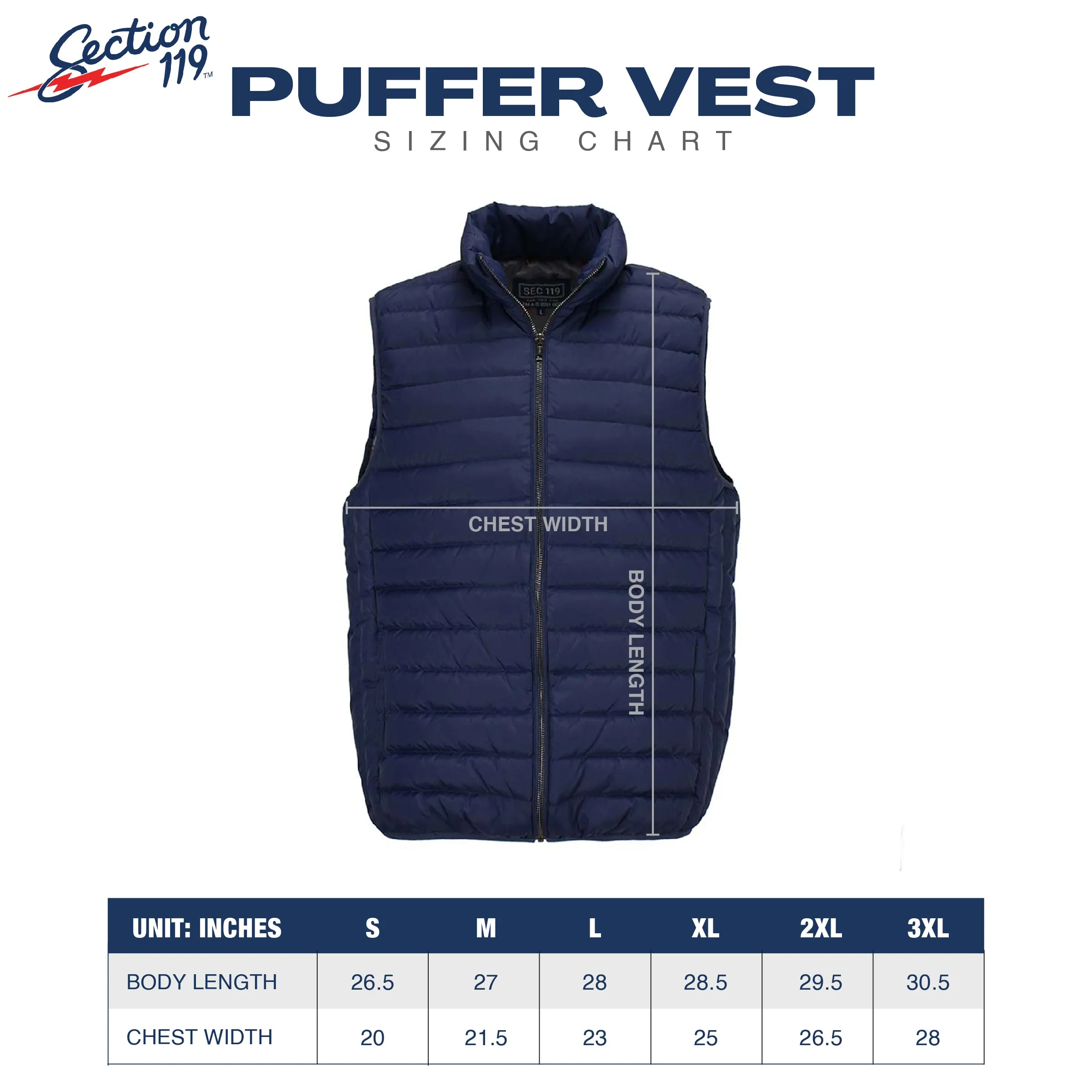 Phish | Hooded Puffer Vest |  Navy w/ Red