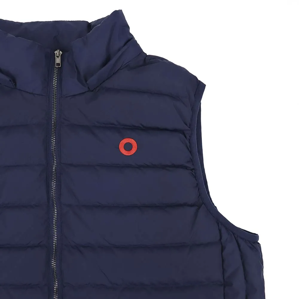 Phish | Hooded Puffer Vest |  Navy w/ Red