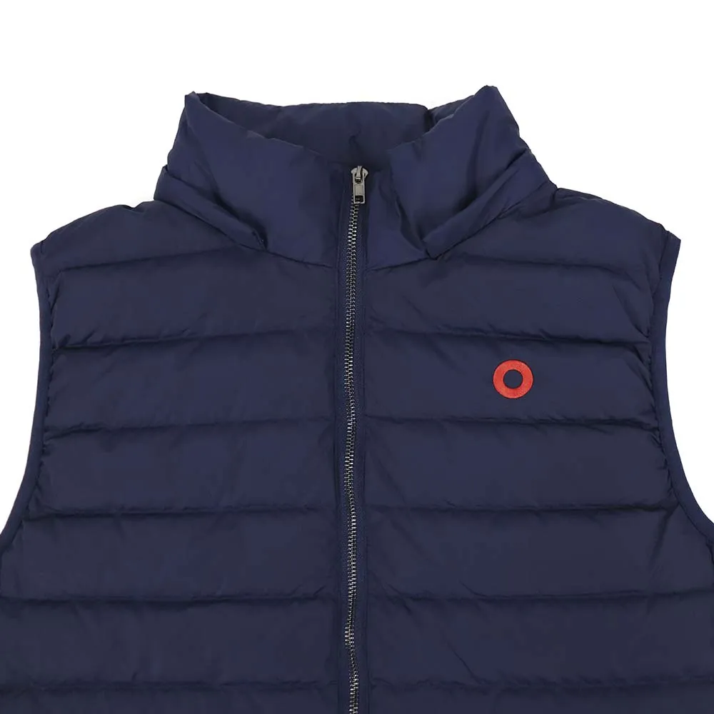 Phish | Hooded Puffer Vest |  Navy w/ Red