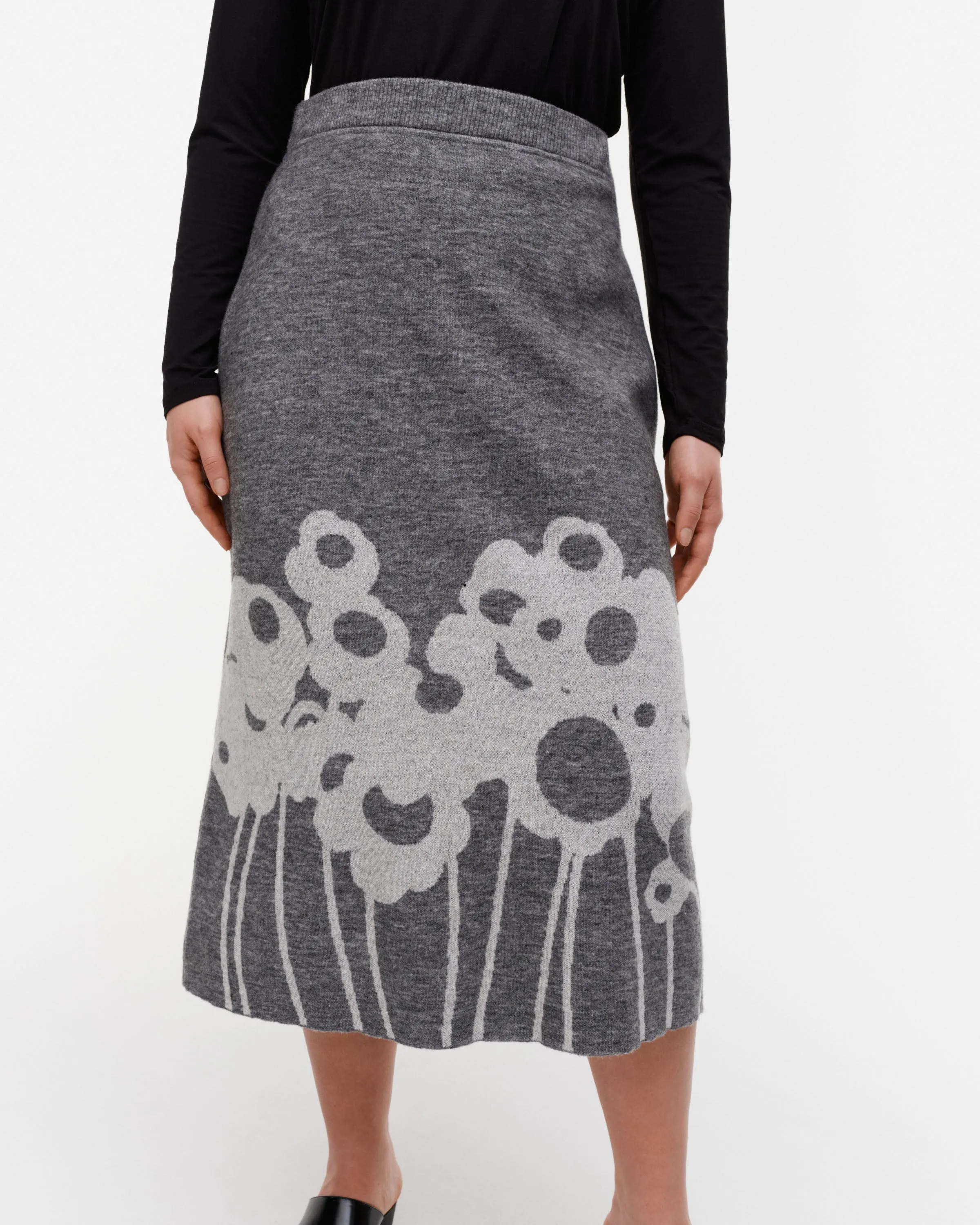 pieli lammet knitted wool skirt