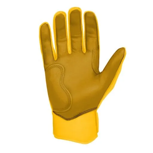 PREMIUM PRO Short Cuff Batting Gloves | YELLOW