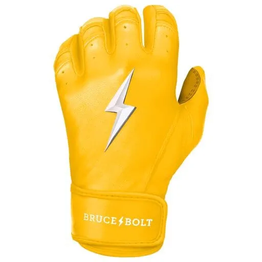 PREMIUM PRO Short Cuff Batting Gloves | YELLOW