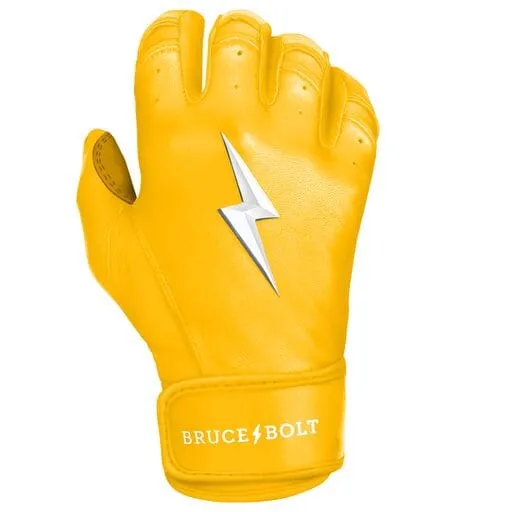 PREMIUM PRO Short Cuff Batting Gloves | YELLOW