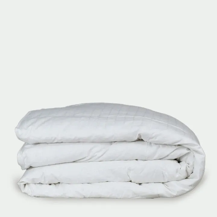 premium white goose down comforter, summer weight