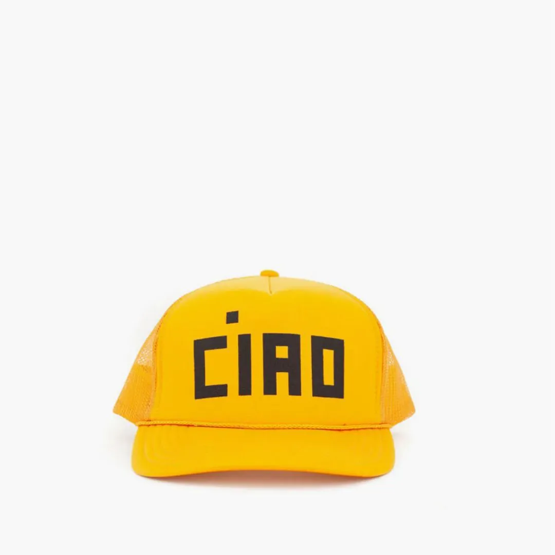 "Ciao" Trucker Hat (Marigold)