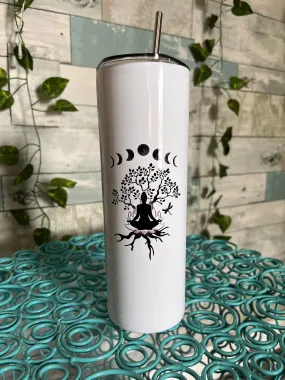 "Root Down to Blossom" tumbler