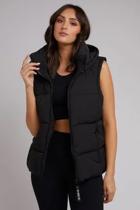 Remi Luxe Puffer Vest | Black