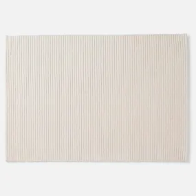 Ribbed Wool Rug - Ivory