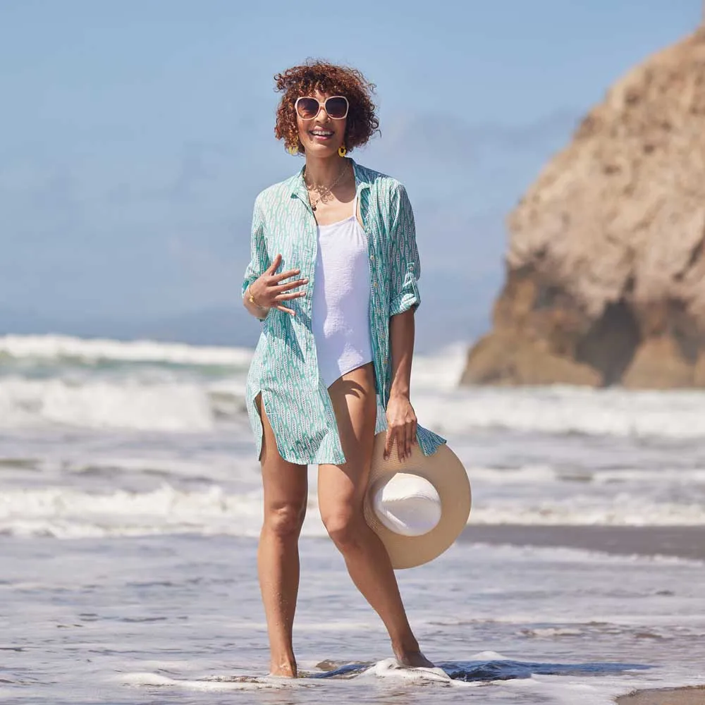 Sardina Ocean Button Down Beach Tunic