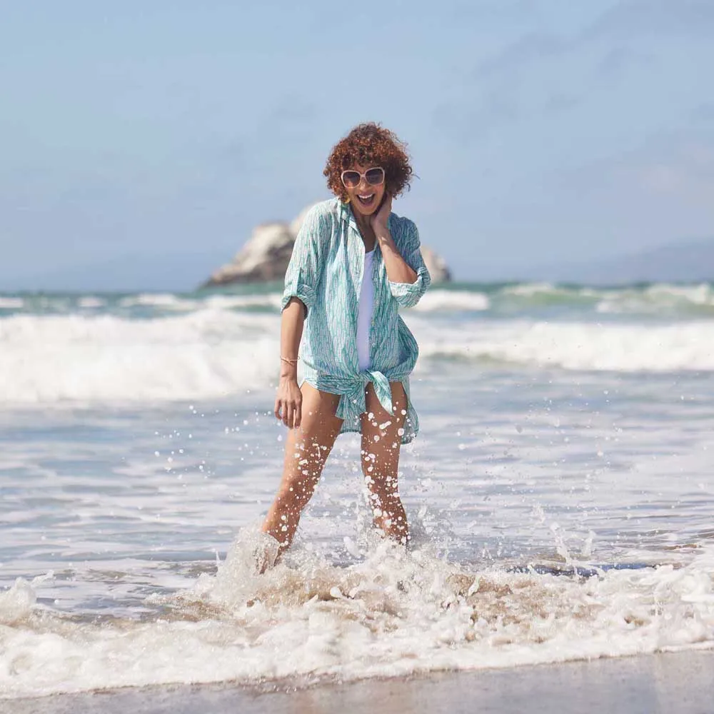 Sardina Ocean Button Down Beach Tunic