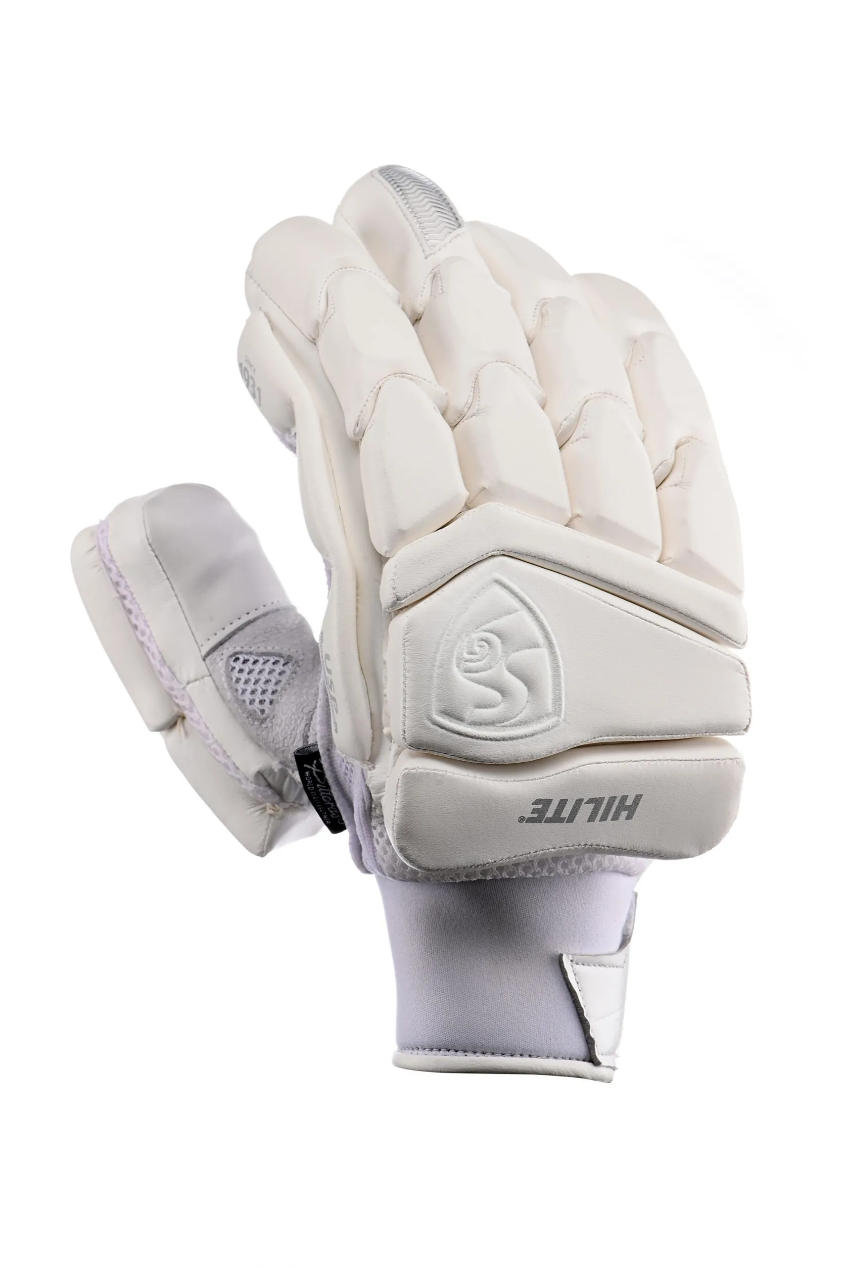 SG Hilite White Cricket Batting Gloves