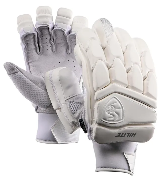 SG Hilite White Cricket Batting Gloves