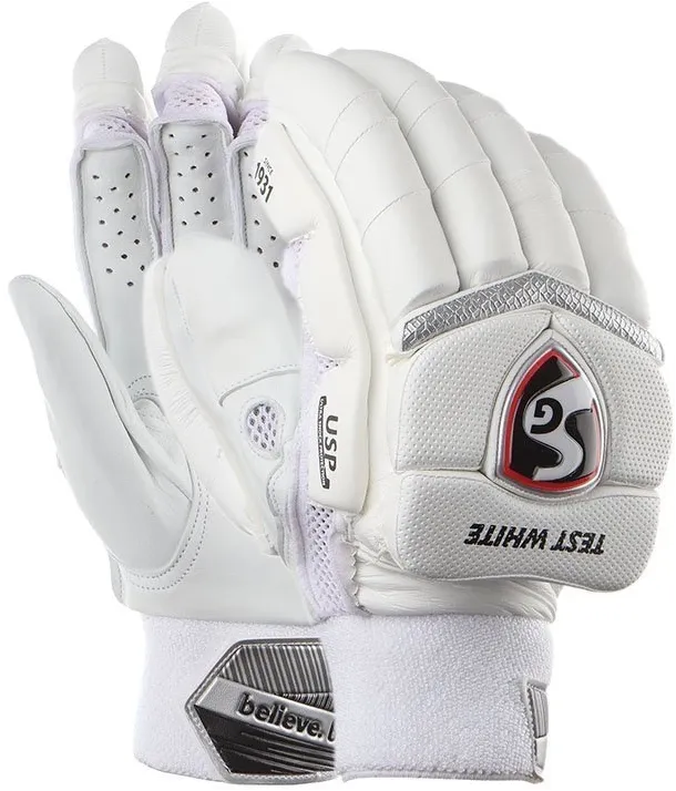 SG Test White Cricket Batting Gloves