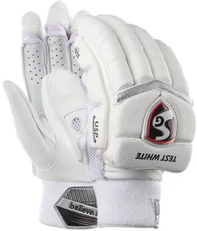 SG Test White Cricket Batting Gloves