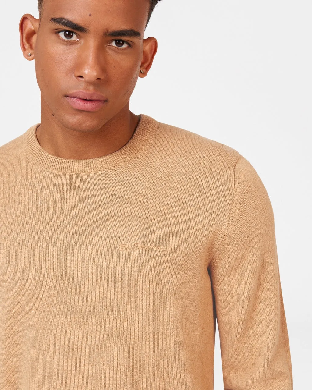 Signature Knitted Crew Neck - Stone