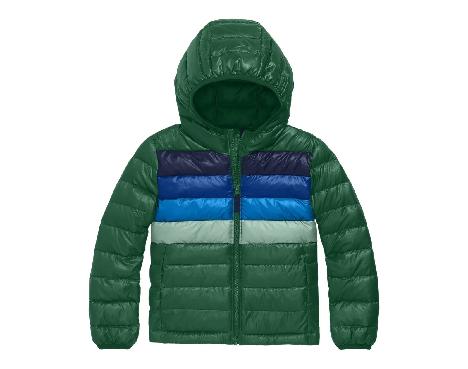 Striped Lightweight Puffer Jacket