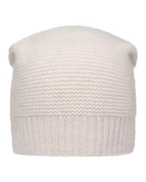 Unisex Beanie Cashmere Hat Frost White