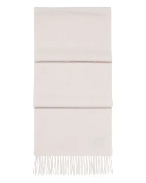 Unisex Woven Cashmere Scarf Frost White