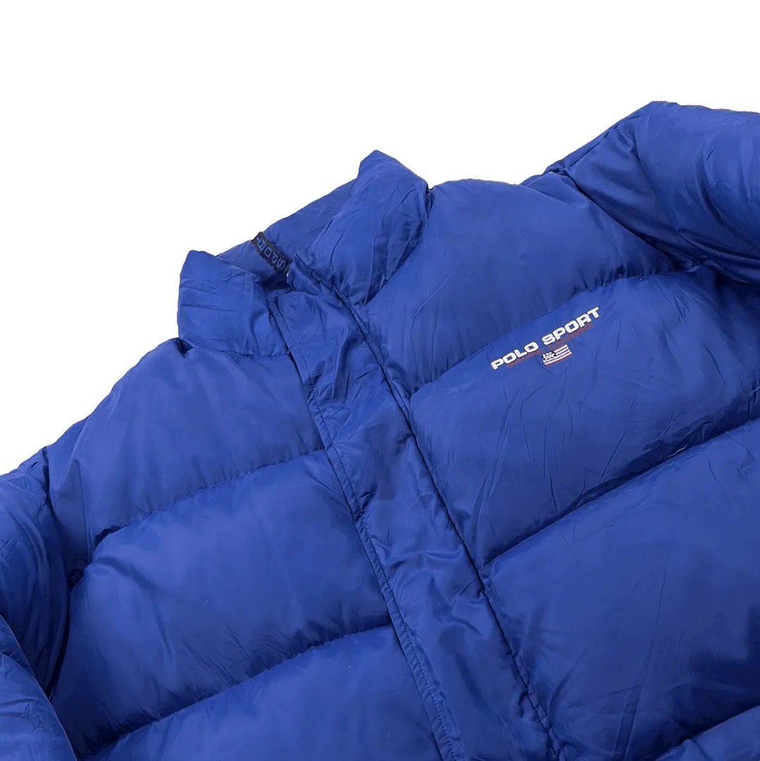 Vintage 90s Blue Ralph Lauren Polo Sport Puffer Coat/ Jacket - Extra Large