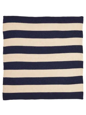 Wide Stripe Square Neckerchief Cosmos & Oatmeal Sample Sale