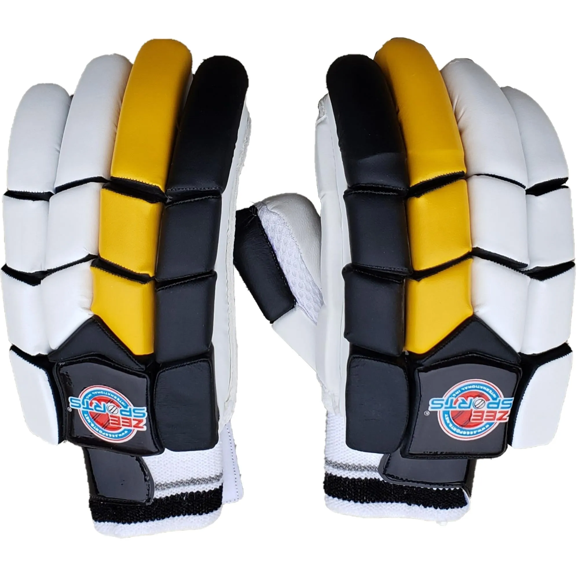 Zee Sports Batting Gloves Youth Yellow Black